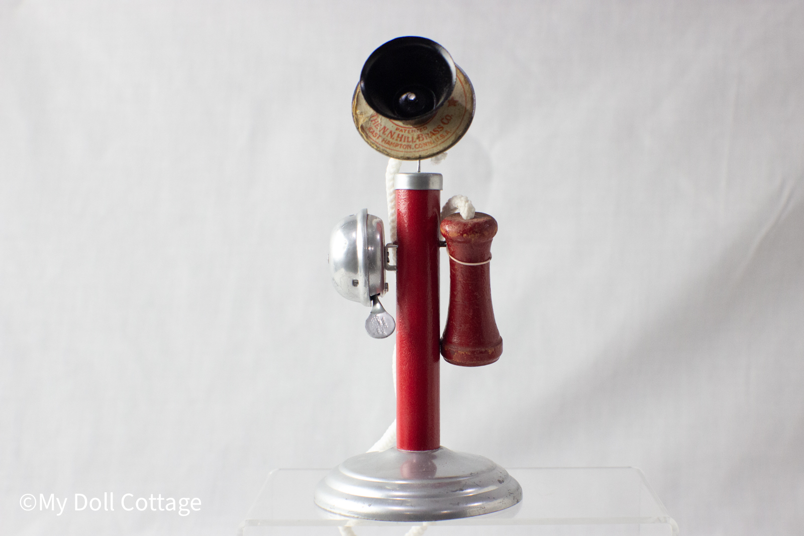 1920s N.N. Hill Brass Co. “Bell Phone” Kiddie Candlestick Telephone Toy – USA