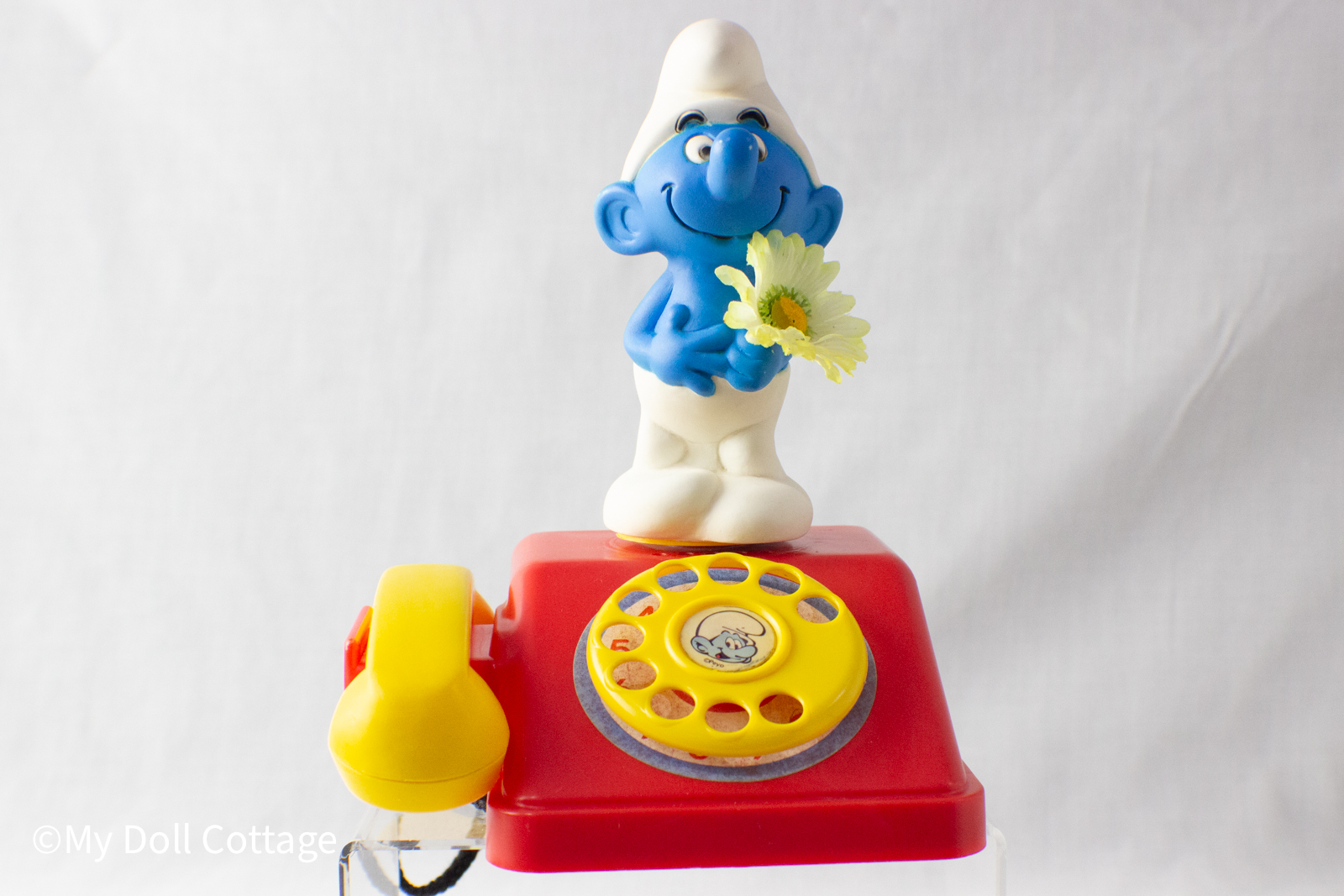 1982 Smurf Telephone by H.G. Toys Inc.