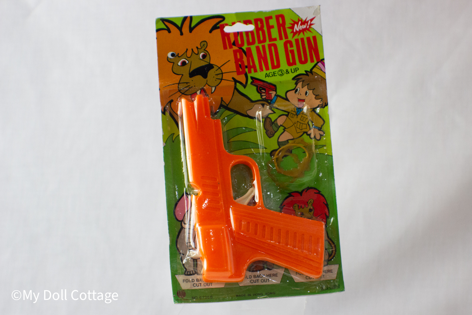 1980s Rubber Band Gun – Red Apple Brand (Made in Hong Kong)