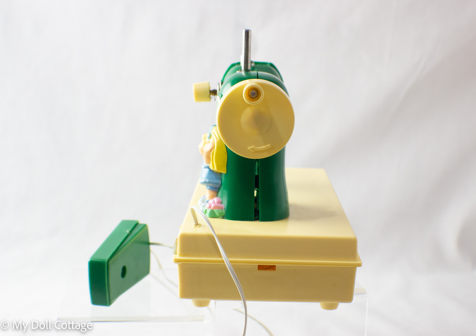 Rear view of machine showing mechanism housing.