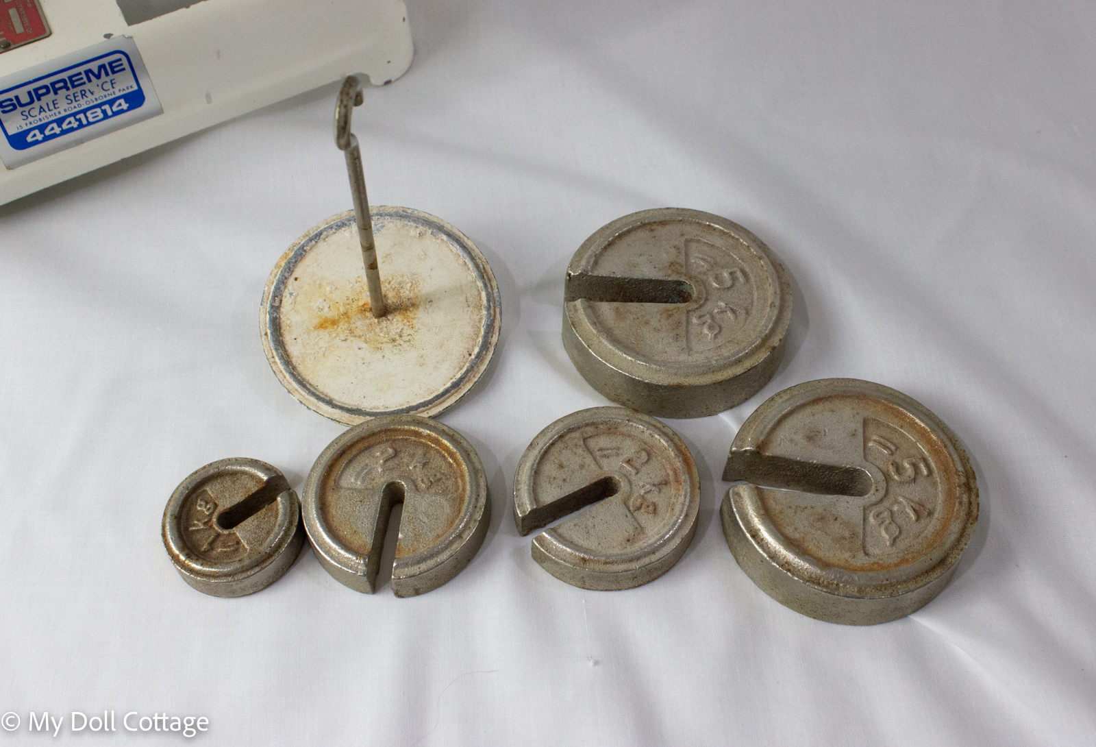 Set of original metal calibration weights