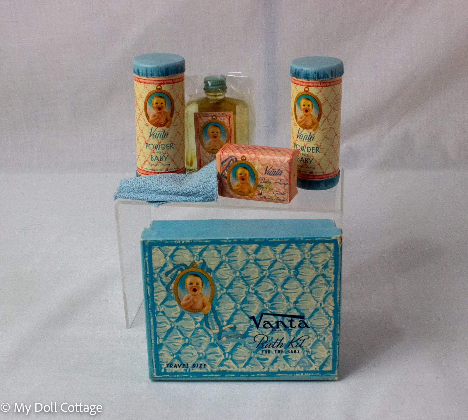 c.1930s Vanta Laboratories Baby Travel Bath Kit, United States