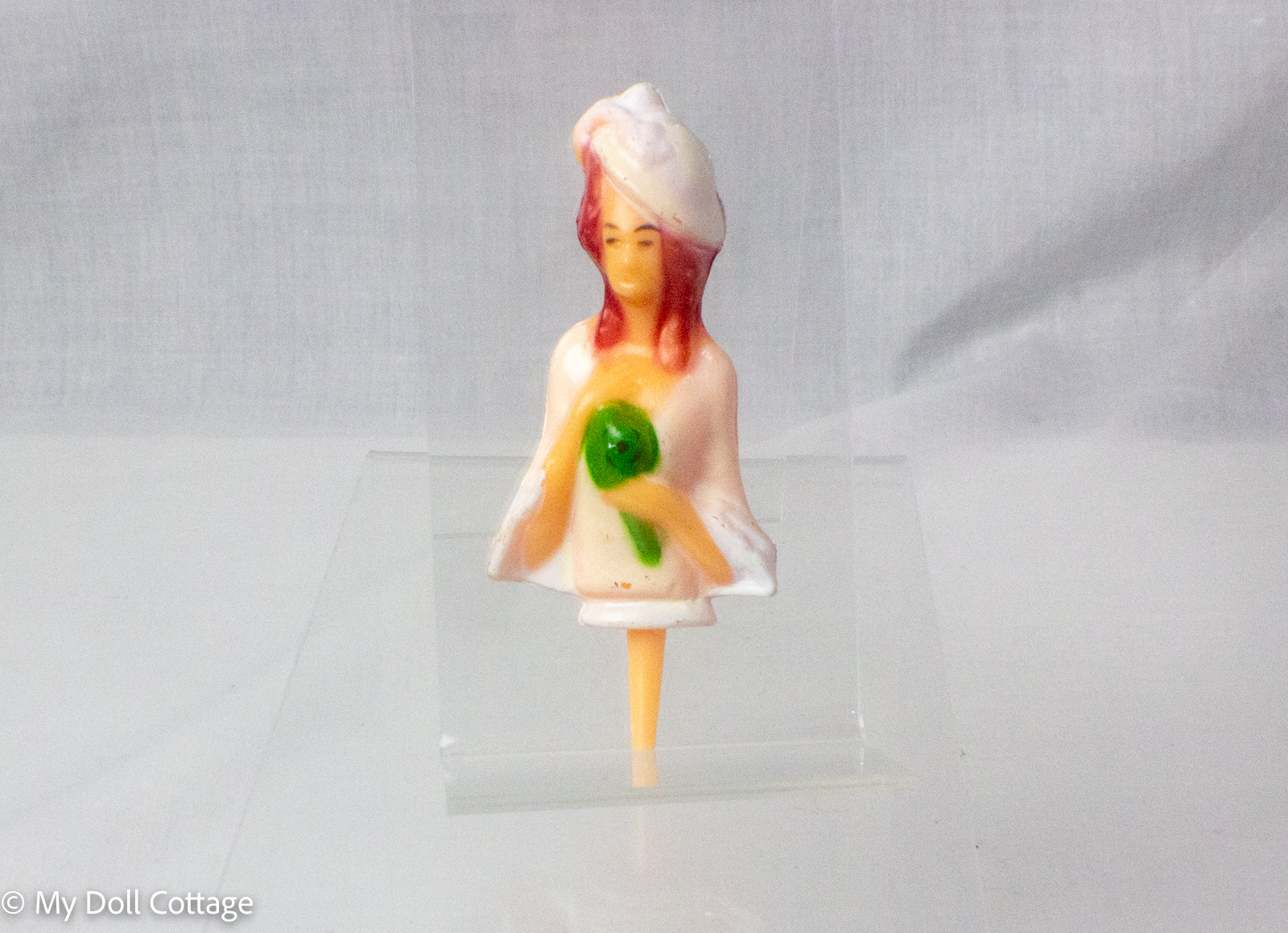 c.1950s Half Lady Hard Plastic Bottle Stopper