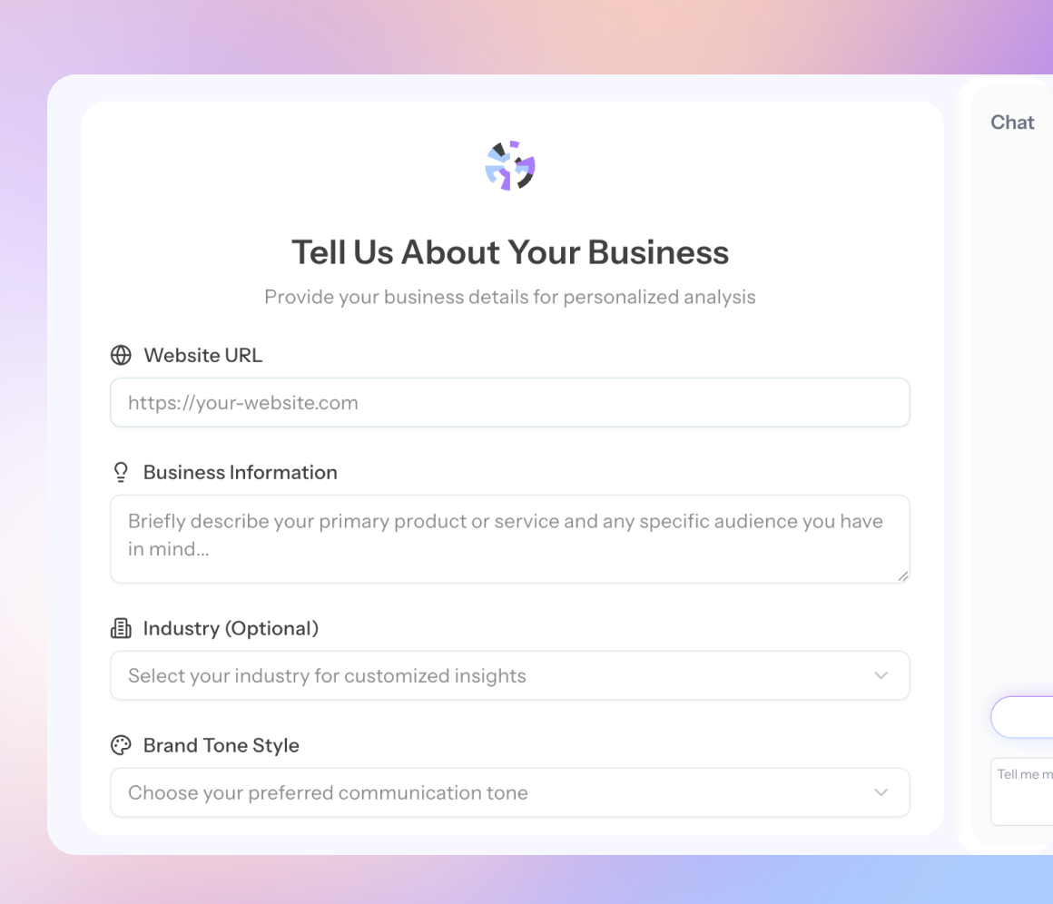 A search bar with user prompts