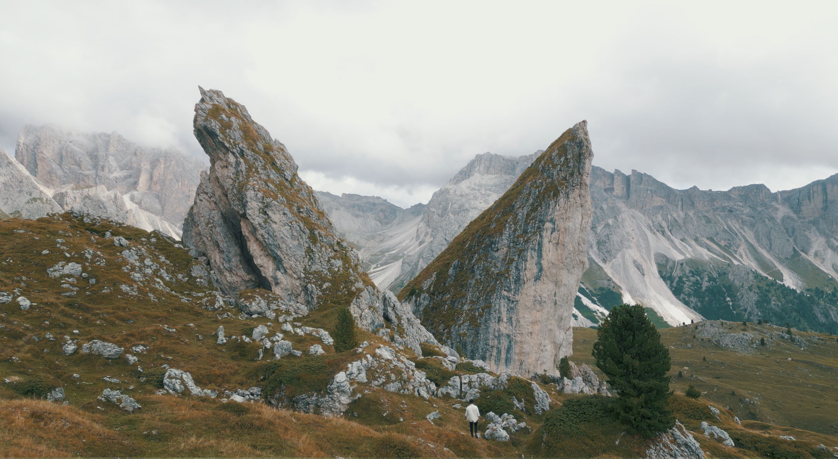 Beatiful V Shaped Dolomite Mountain