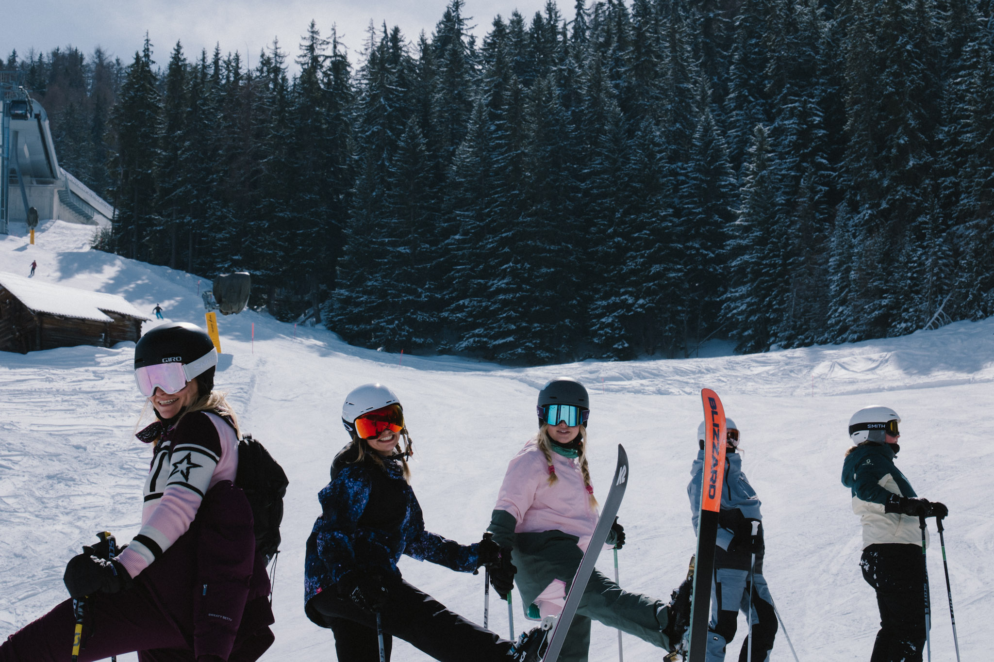 Adult ski coaching clinic in Verbier with Pulse Snowsports