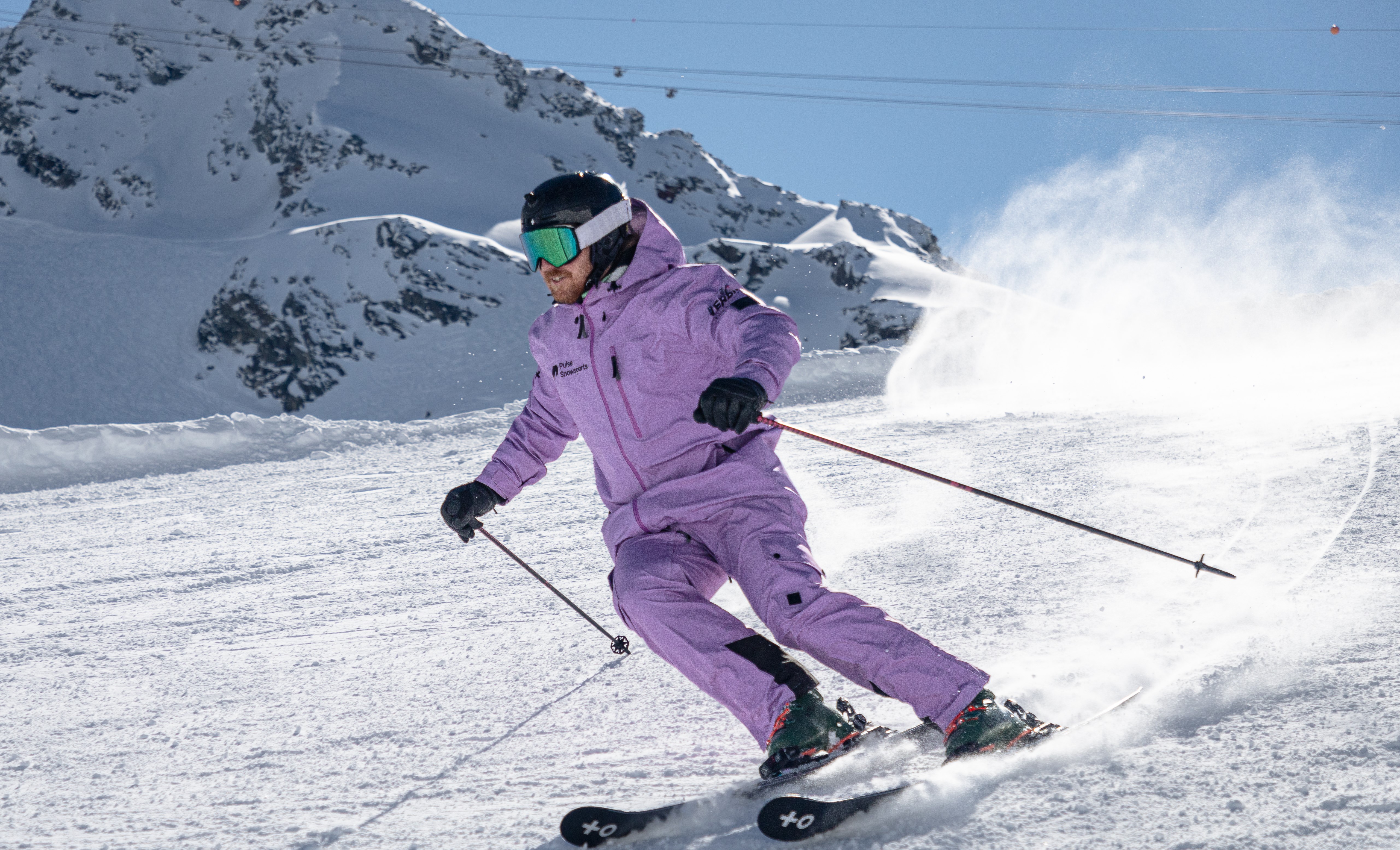 Anthony Whitfield skiing in Verbier after more than 10 years as a professional ski instructor.