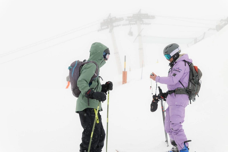 Off piste ski lesson in Verbier with Pulse Snowsports