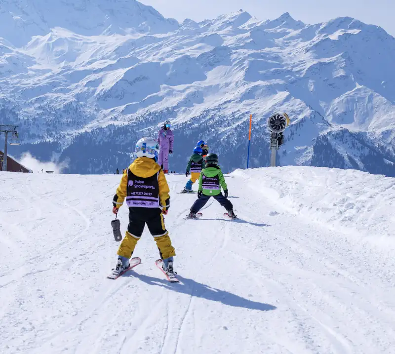 Children's ski lesson in Verbier with Pulse Snowsports