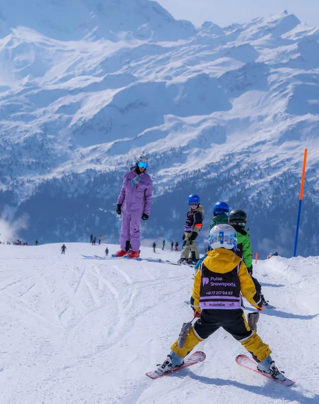 Children's ski lesson in Verbier with Pulse Snowsports
