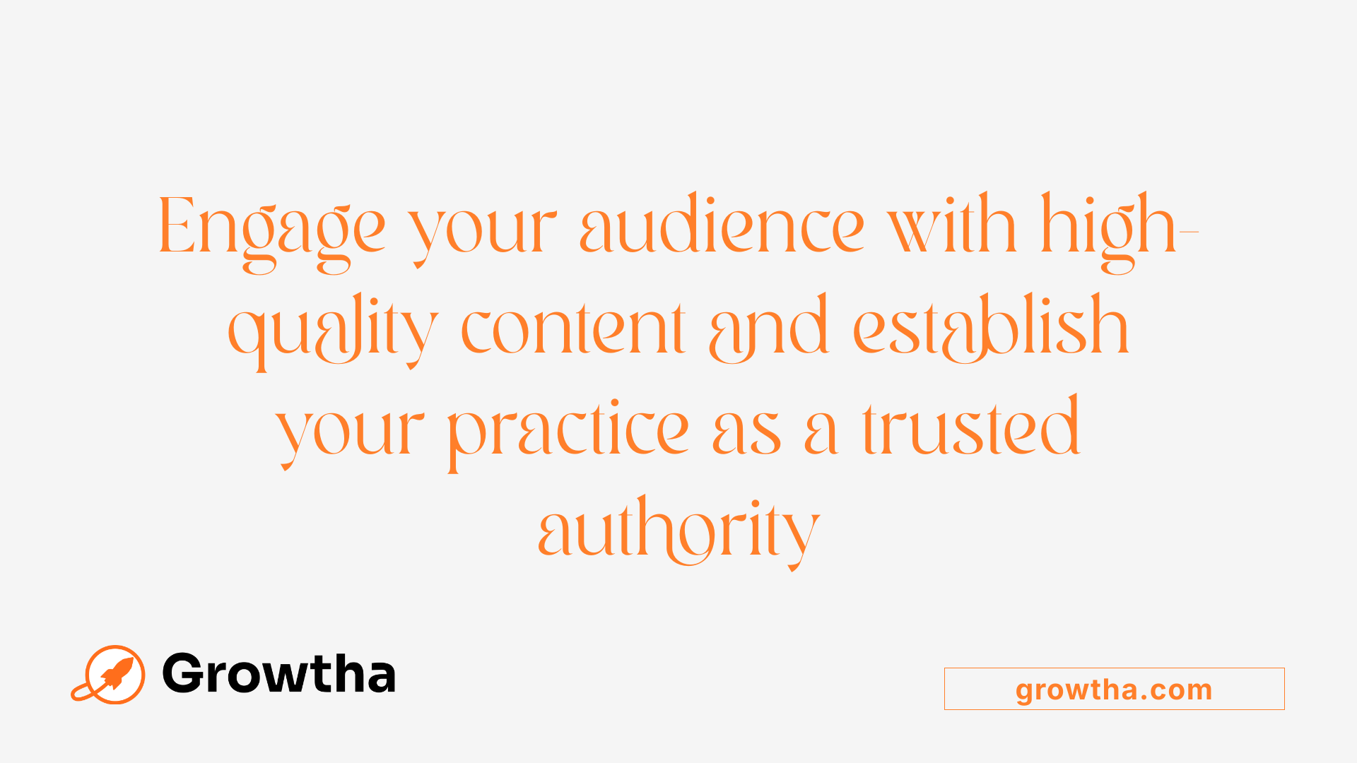 Engage your audience with high-quality content and establish your practice as a trusted authority