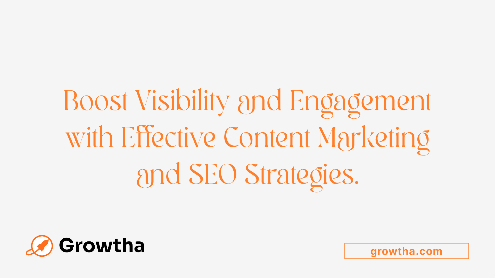 Boost Visibility and Engagement with Effective Content Marketing and SEO Strategies.