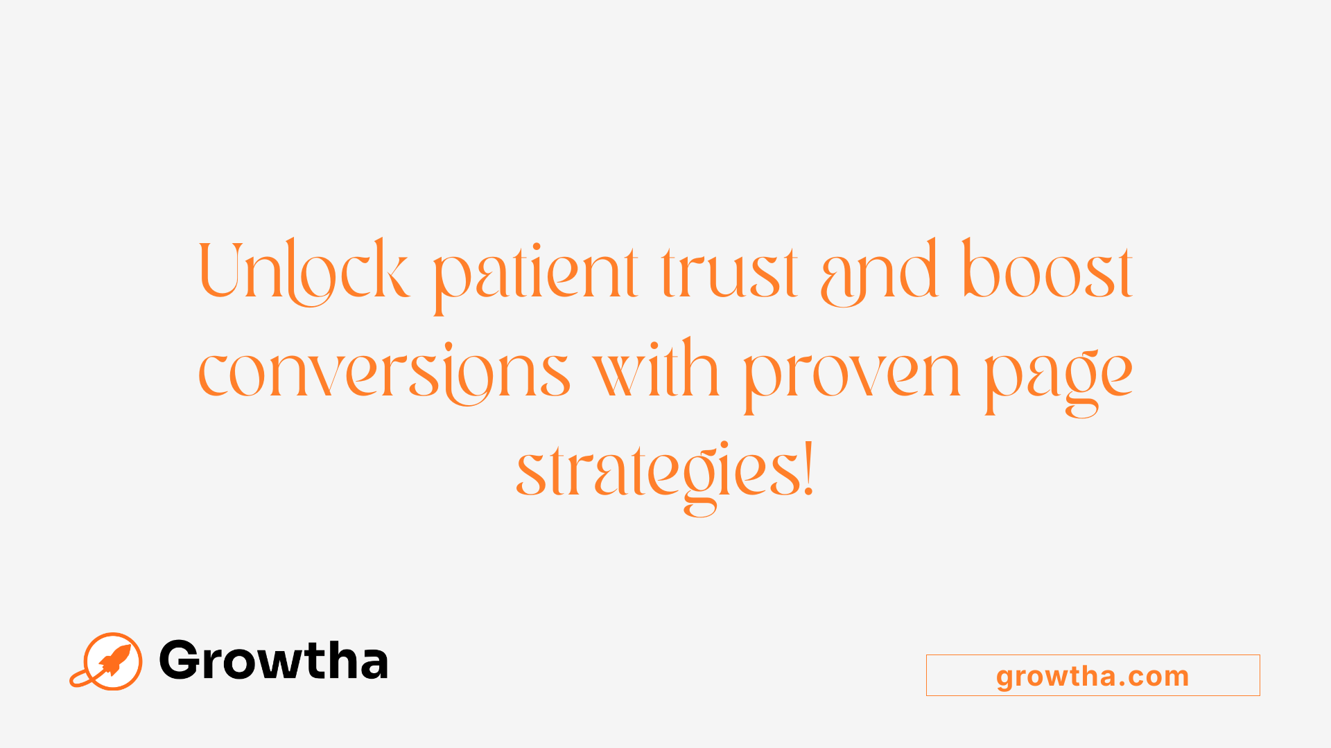 Unlock patient trust and boost conversions with proven page strategies!