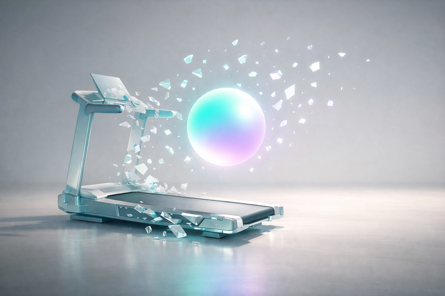 A glowing orb representing the shift from the dashboard treadmill to conversational talent intelligence.