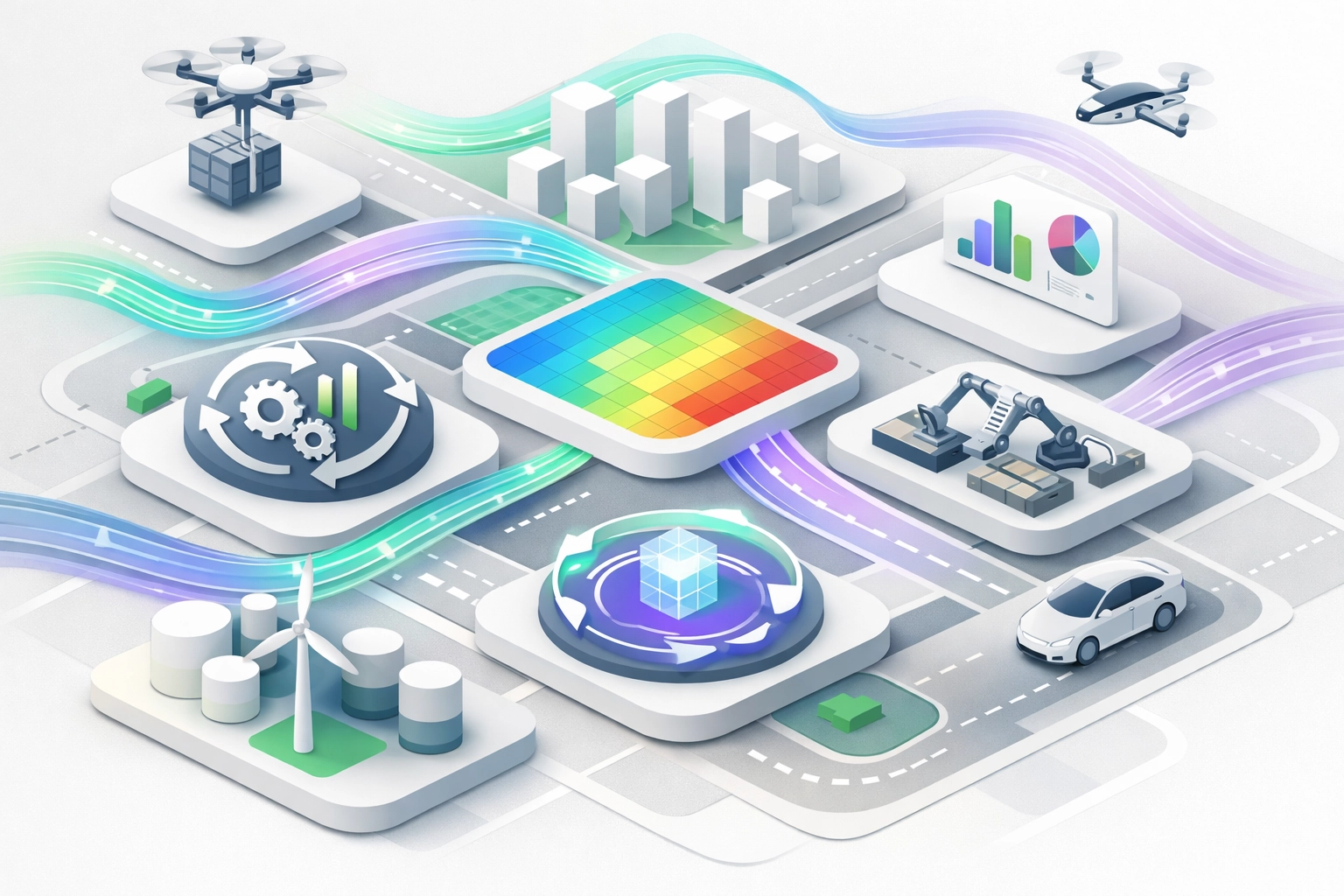 Autonomous enterprise operations with self-optimising logistics and resource allocation loops.