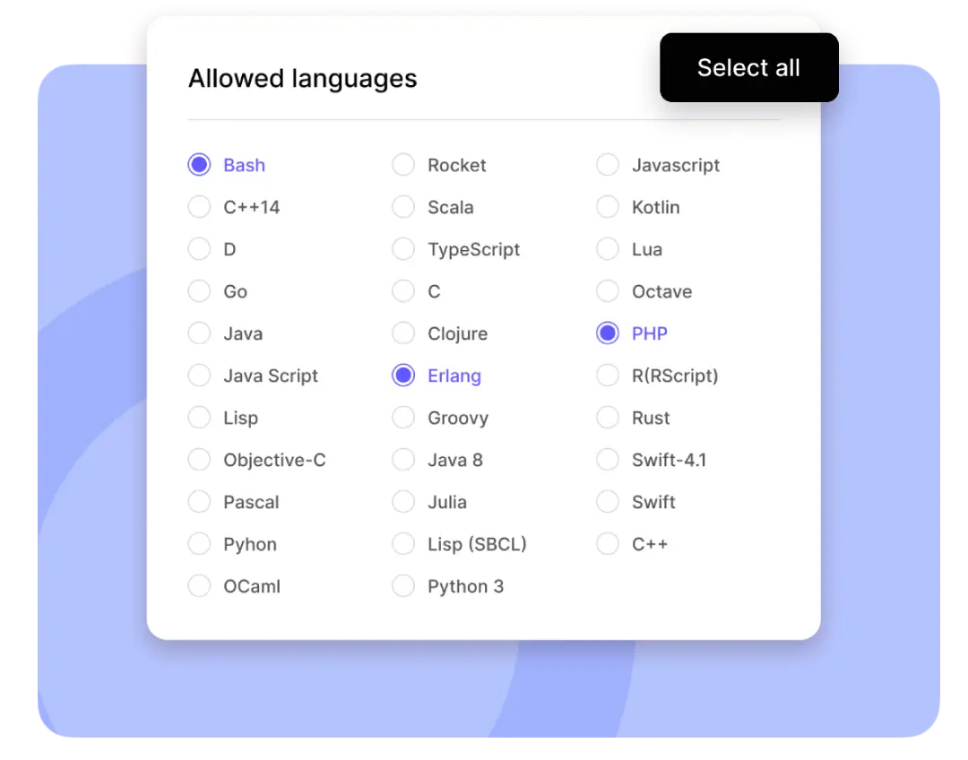Multiple Languages