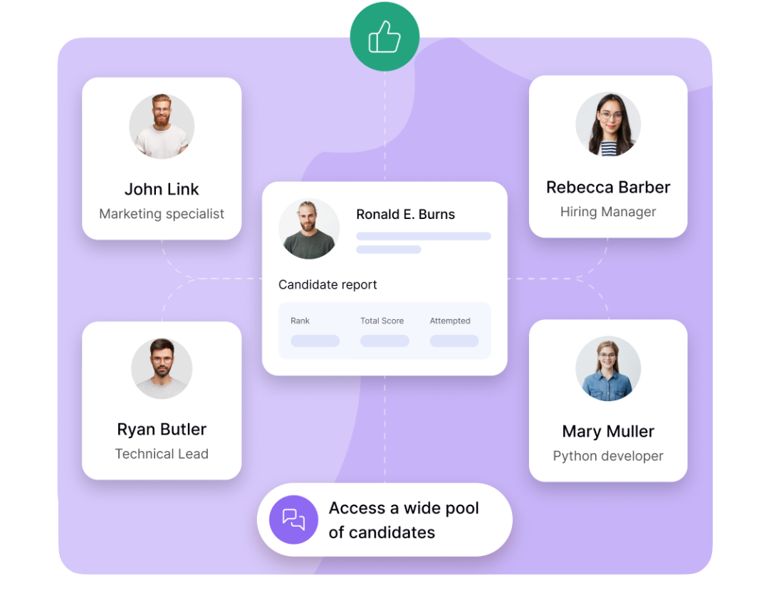 Access a wide pool of candidates