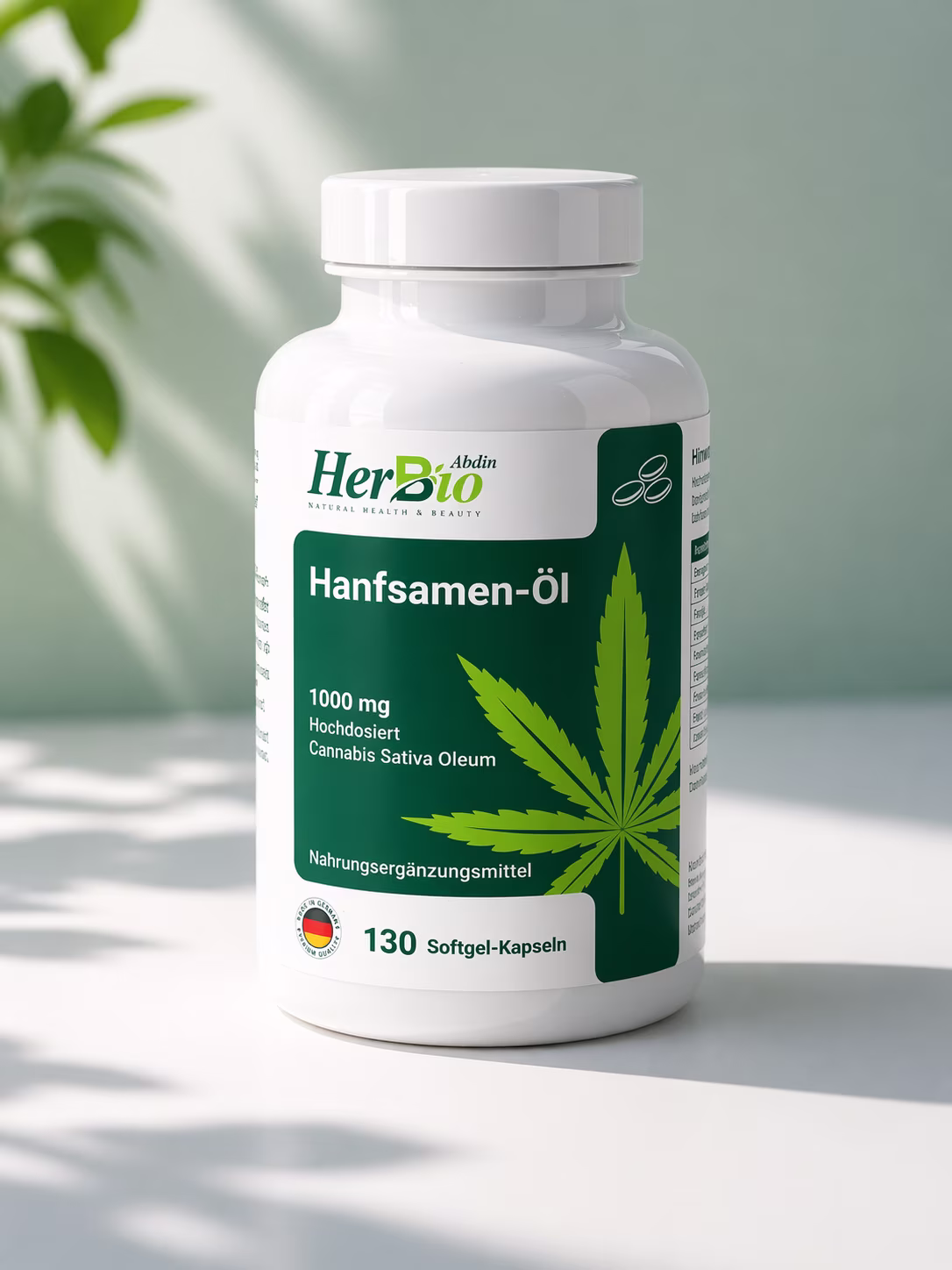 Hampolía vegan omega3, 6 og 9