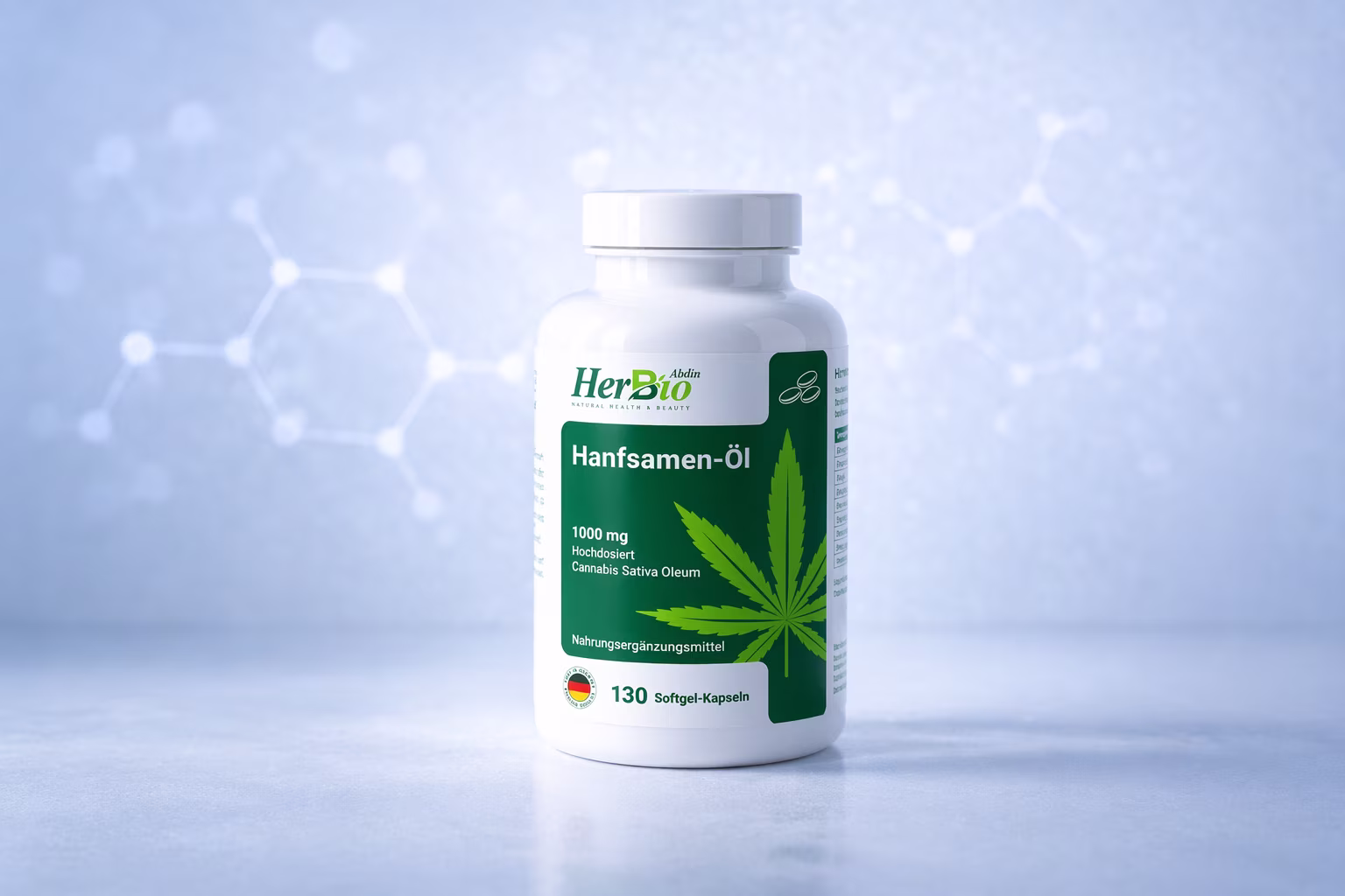 Hampolía vegan Omega3, 6 og 9