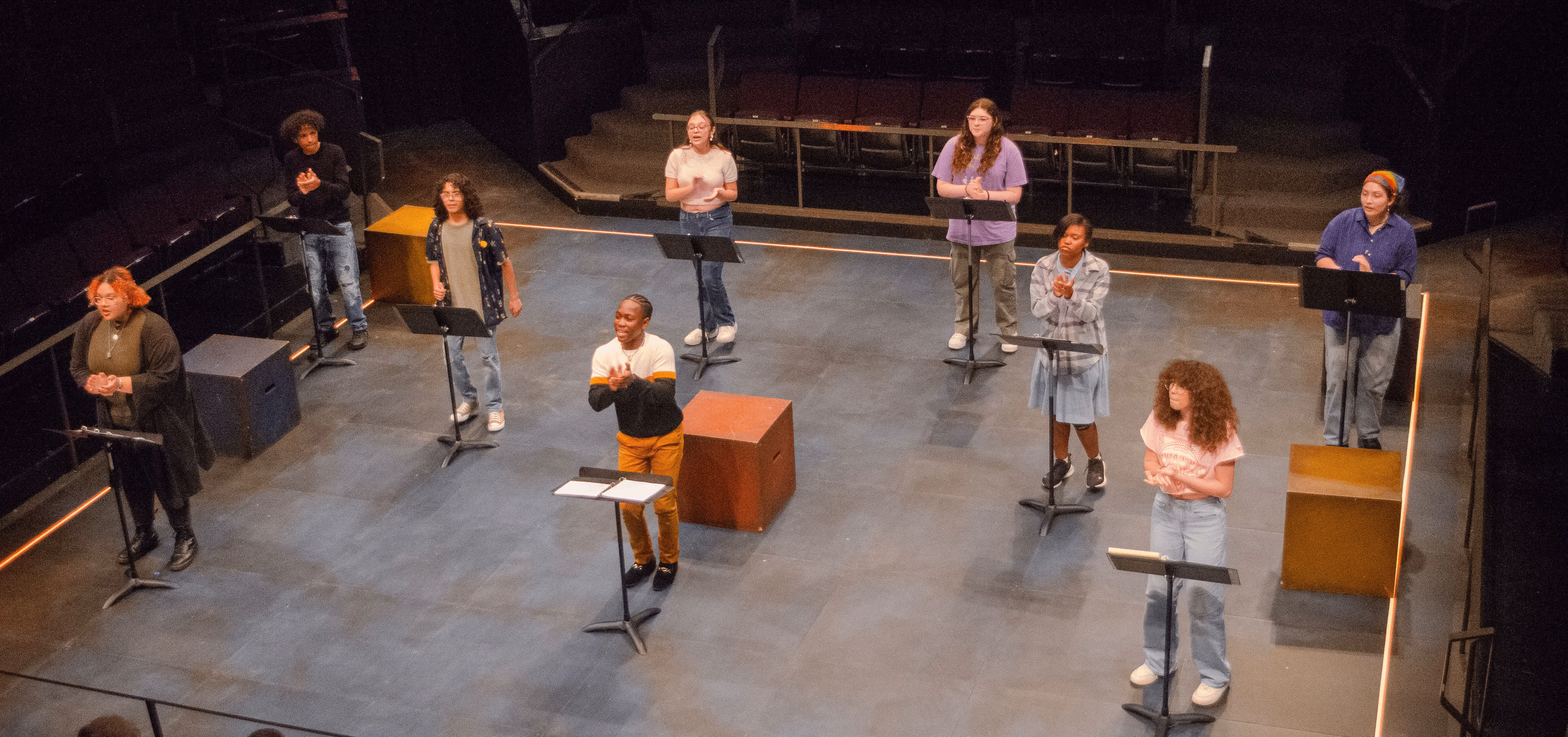 Young performers present staged reading at Actors Theatre of Louisville, uplifting youth voices in theater.