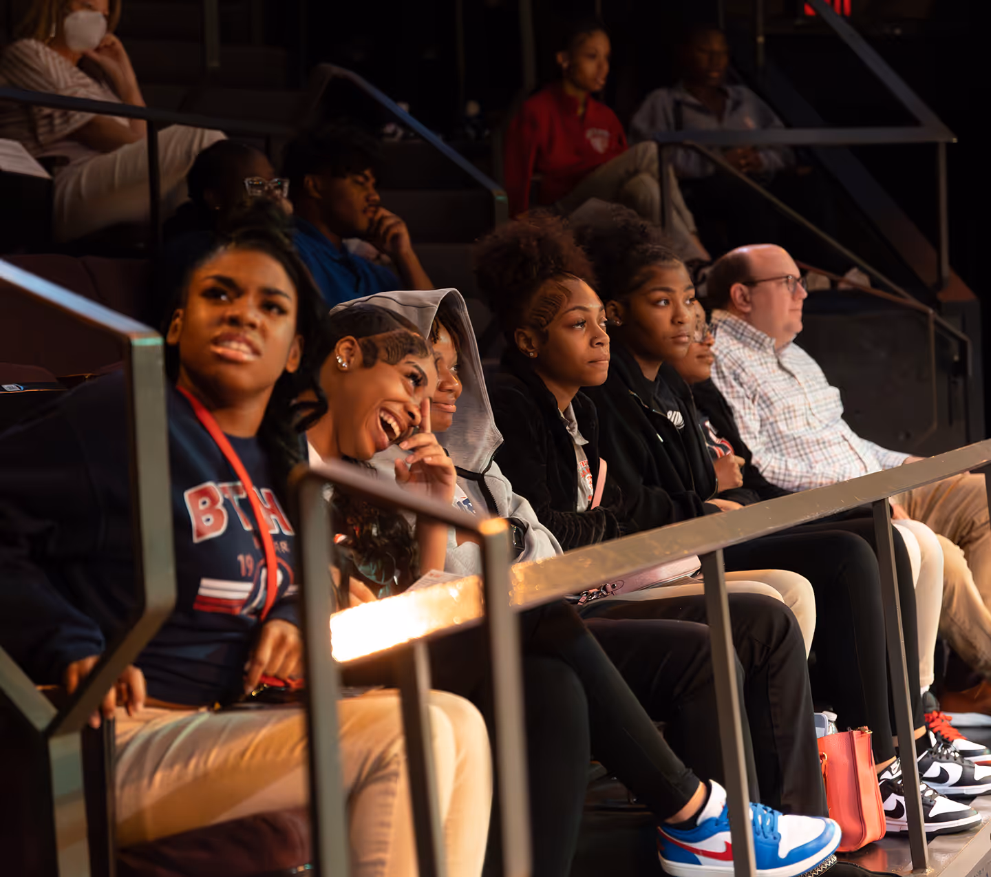 Students engage with a live show at Actors Theatre, supporting youth access to Louisville performing arts.