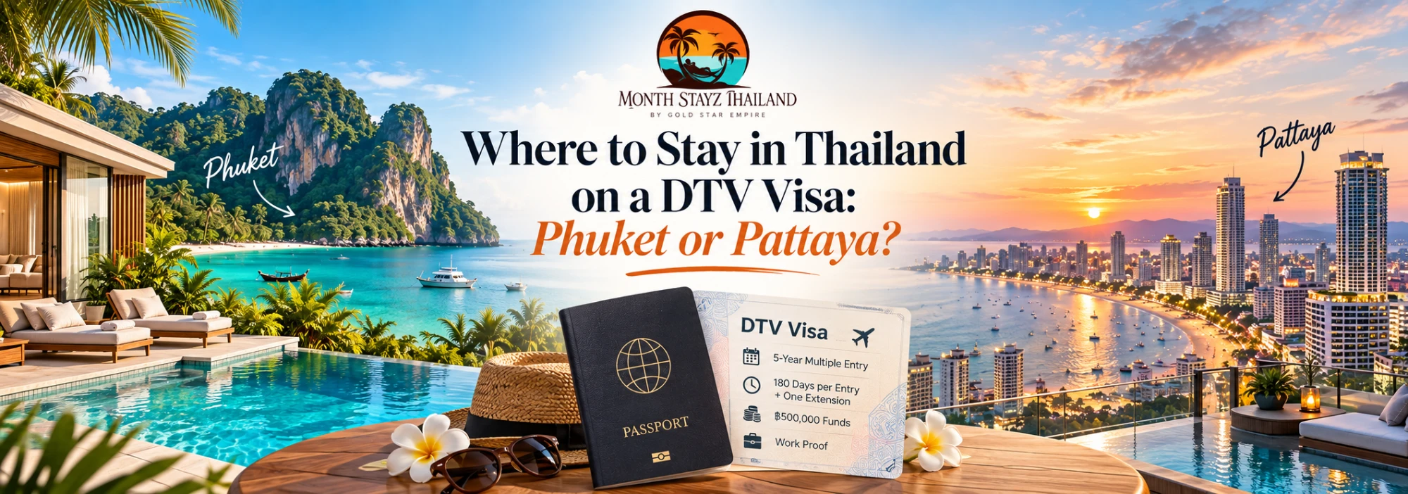 Where to Stay in Thailand on a DTV Visa: Phuket or Pattaya?