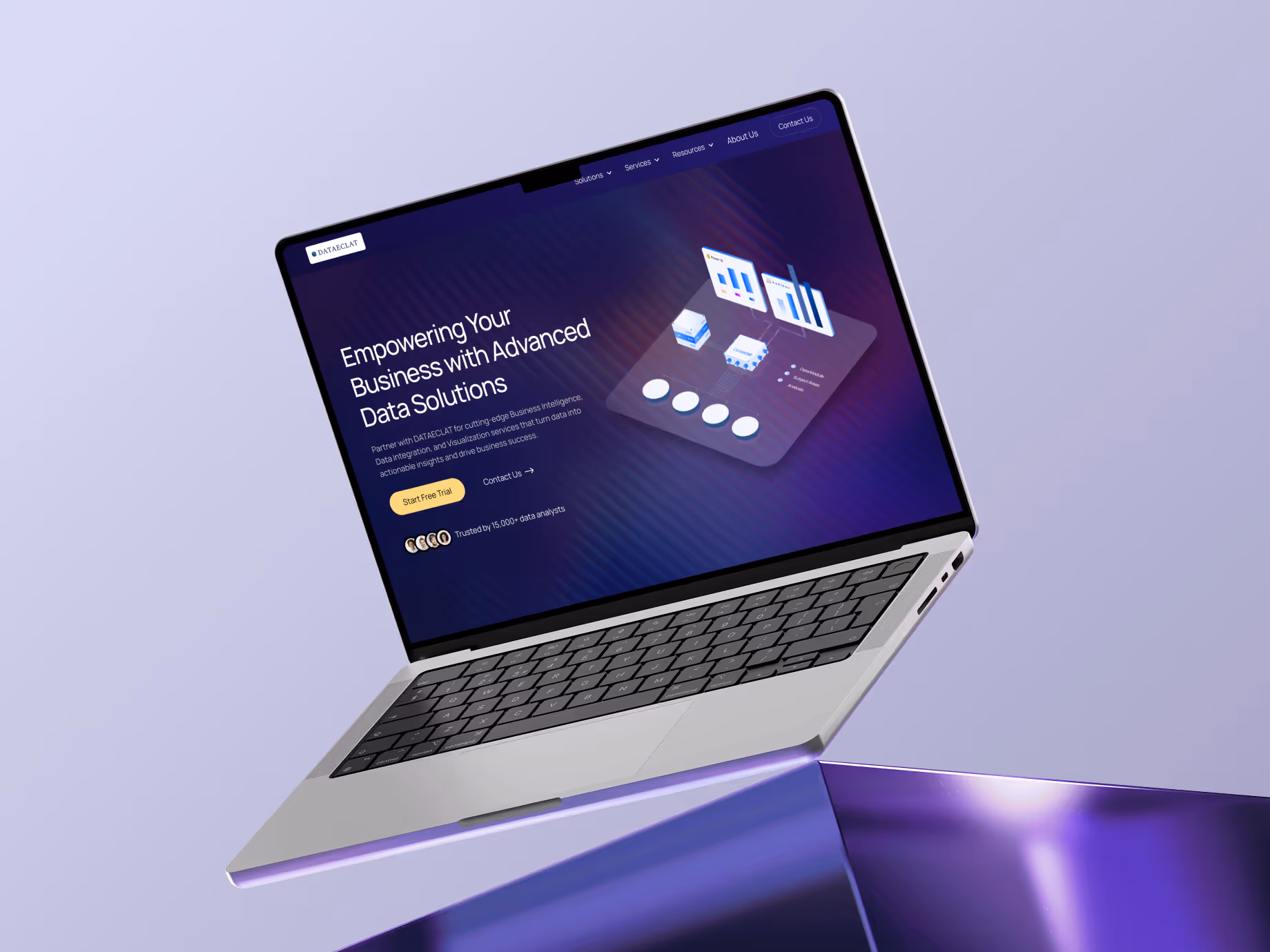 SaaS website design project built in Webflow