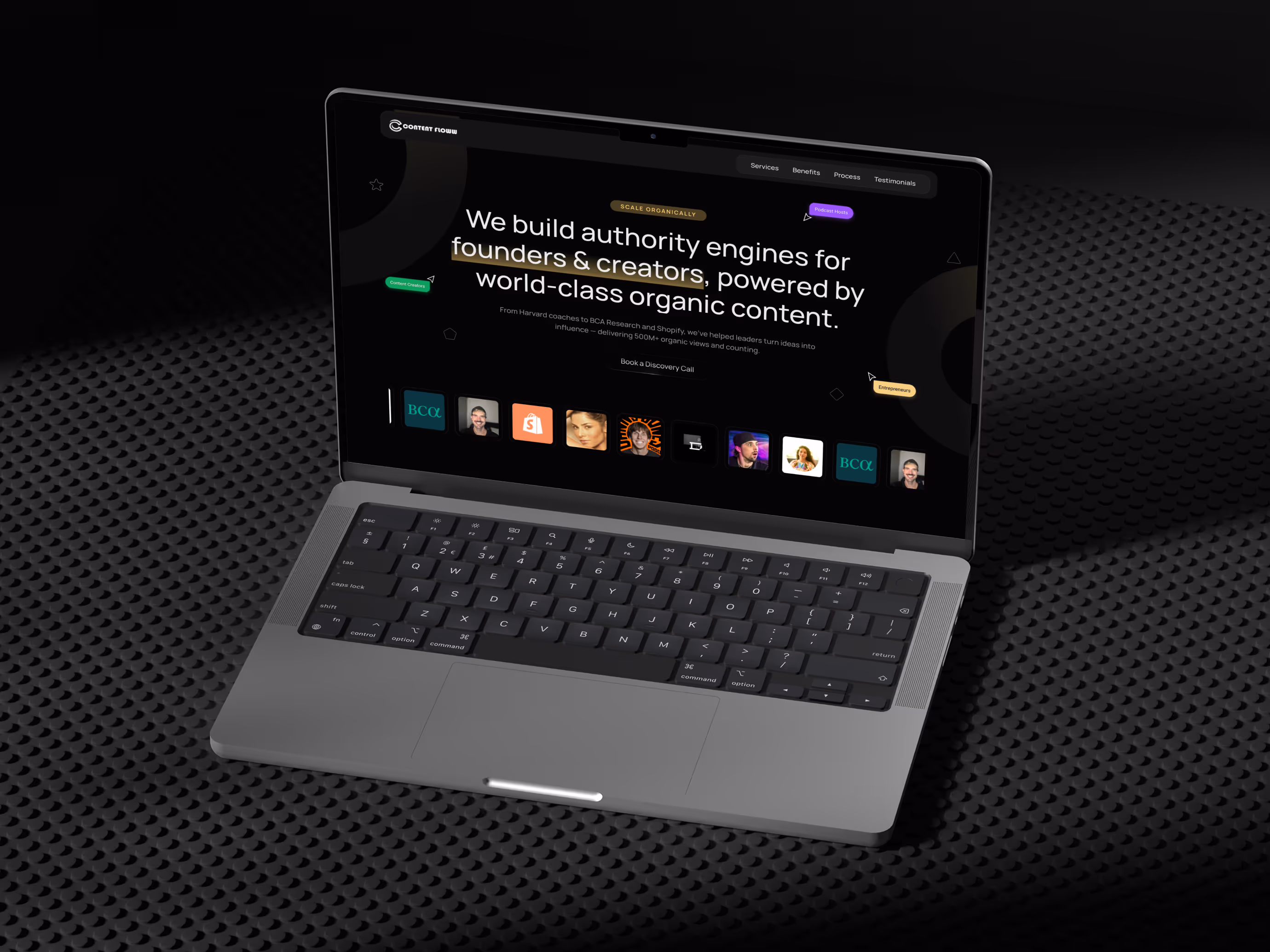 B2B service company website redesign