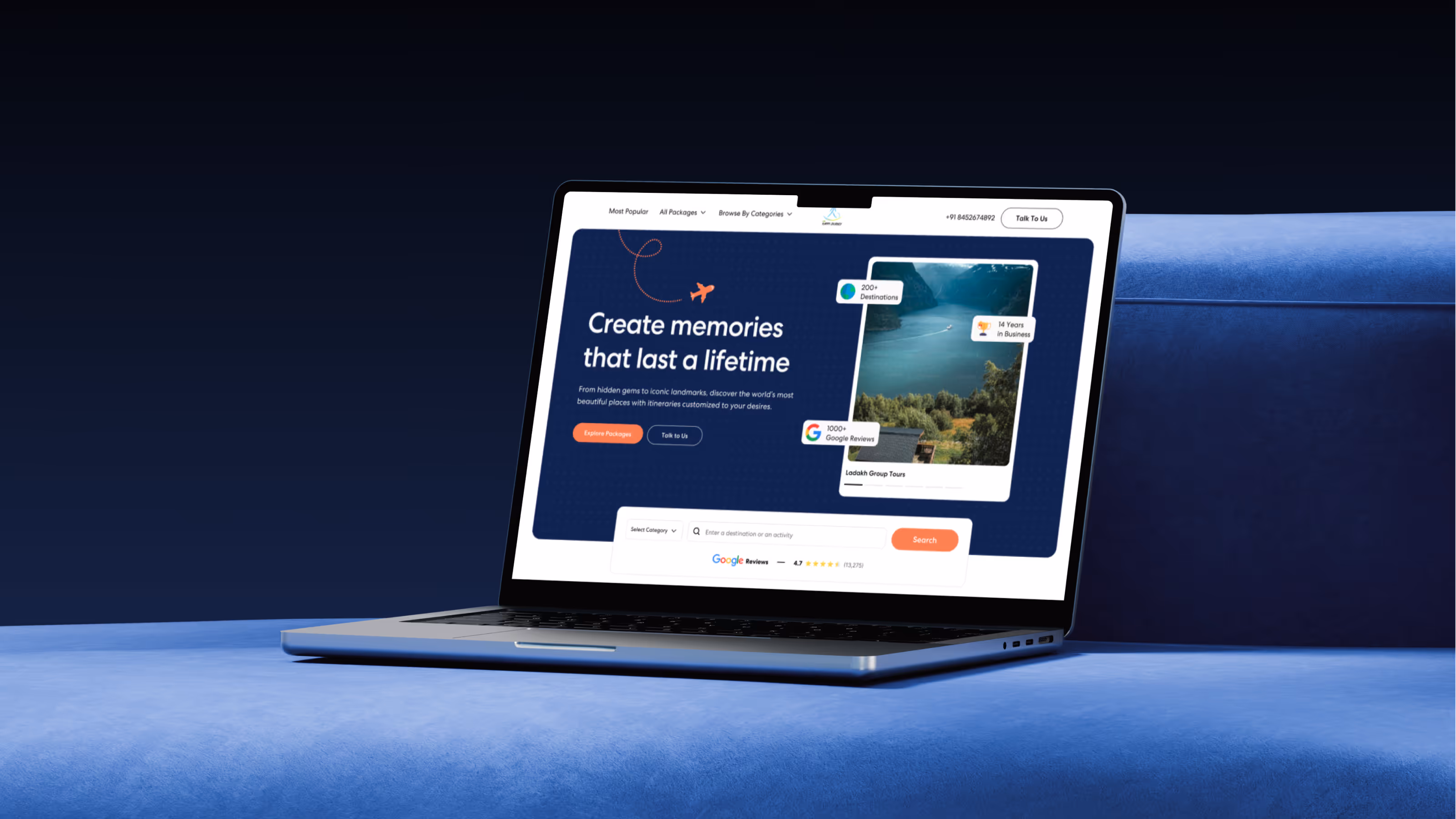 B2B service company website redesign