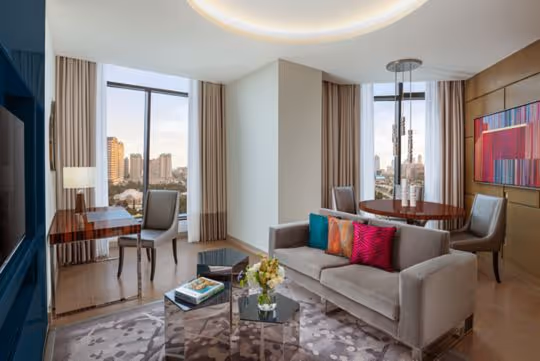 junior suite, living room, view, city view
