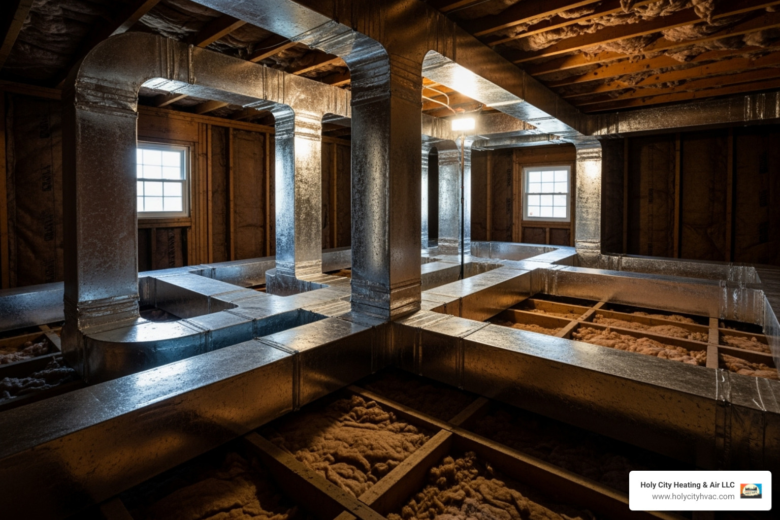 New, professionally installed ductwork in a home - ductwork replacement near me New, professionally installed ductwork in a home - ductwork replacement near me