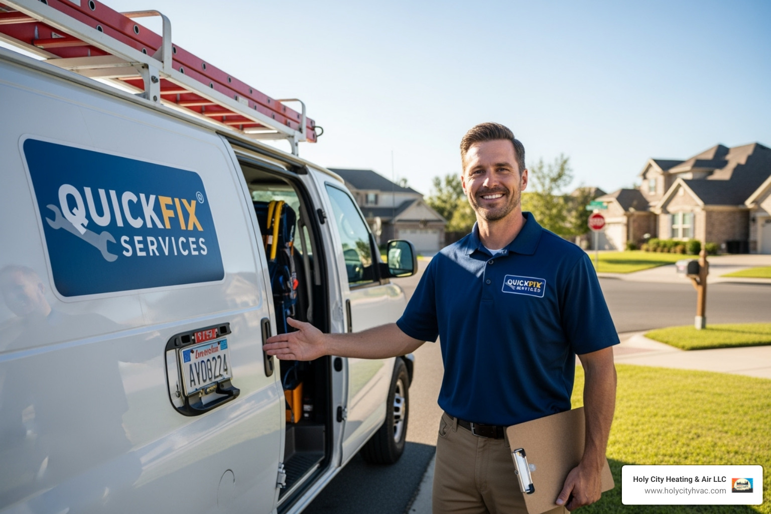Image of a friendly, professional technician with a service van - emergency solar hot water repairs Image of a friendly, professional technician with a service van - emergency solar hot water repairs