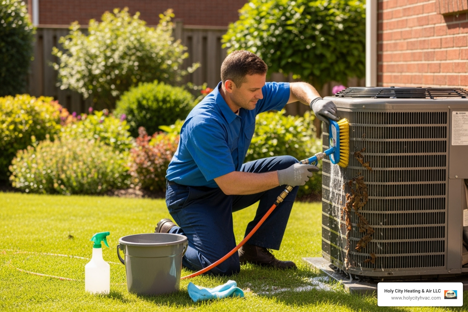 technician cleaning outdoor HVAC unit - 24 7 hvac repair near me technician cleaning outdoor HVAC unit - 24 7 hvac repair near me