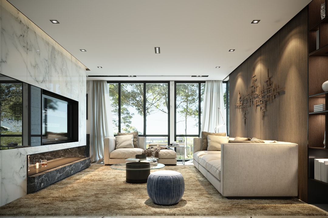 comfortable living room with warm lighting and large windows - residential furnace installation in daniel island, sc comfortable living room with warm lighting and large windows - residential furnace installation in daniel island, sc
