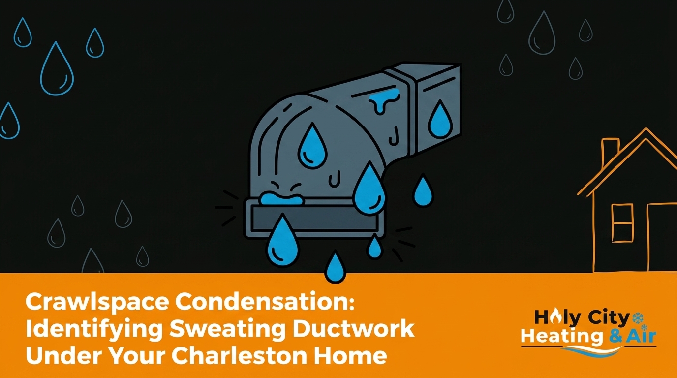 Crawlspace Condensation: Identifying Sweating Ductwork Under Your Lowcountry Home