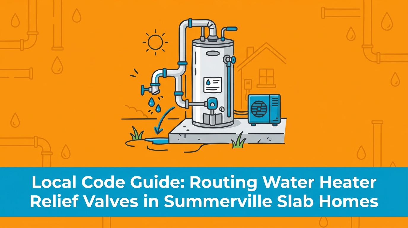 Where to Safely Route Water Heater Relief Valves in Summerville Slab Homes