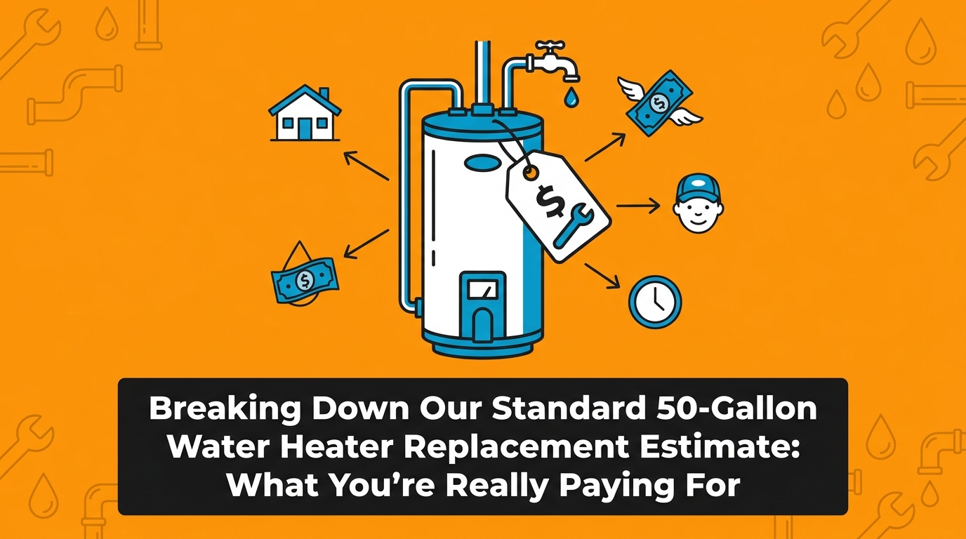 Breaking Down Our Standard 50-Gallon Water Heater Replacement Estimate