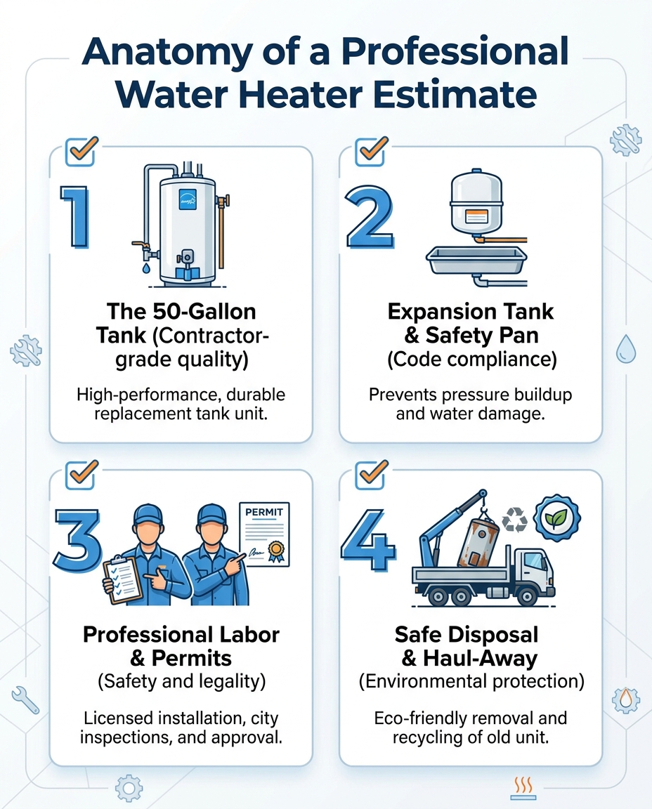 Anatomy of a Professional Water Heater Estimate