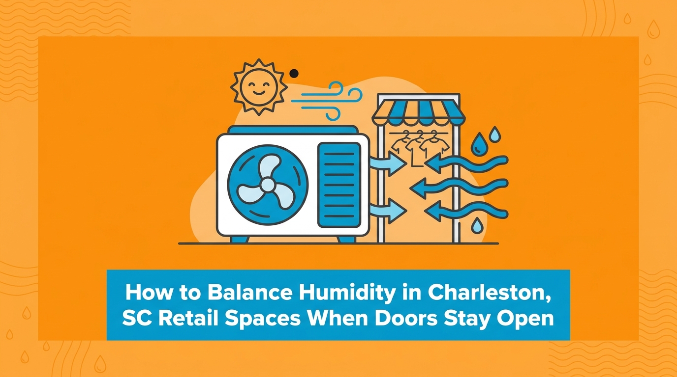 Balancing Humidity in Charleston Retail Spaces When Doors Stay Open