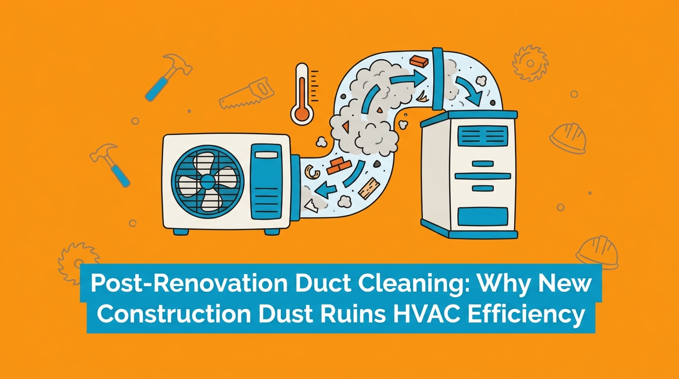 Post-Renovation Duct Cleaning: Why New Construction Dust Ruins HVAC Efficiency