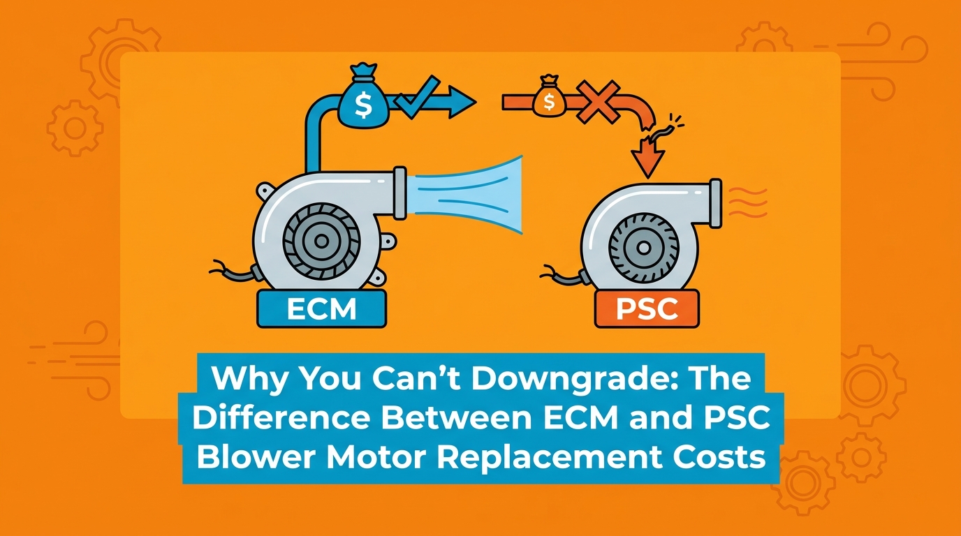 The Difference Between ECM and PSC Blower Motor Replacement Costs