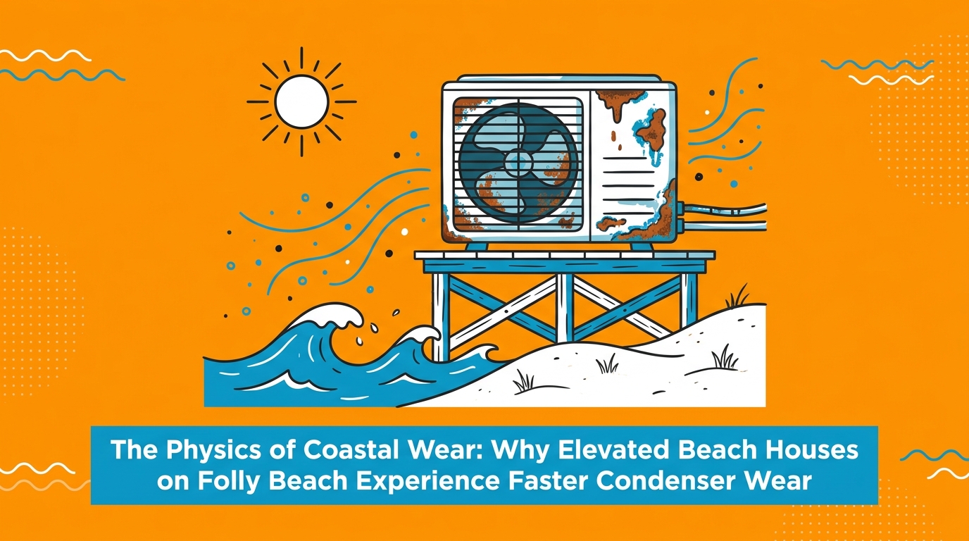 Why Elevated Beach Houses on Folly Beach Experience Faster Condenser Wear