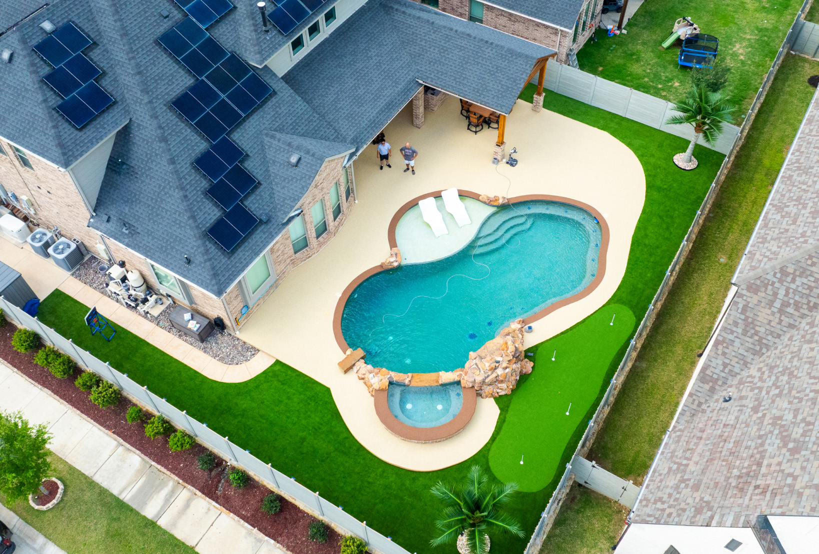 artificial turf installation