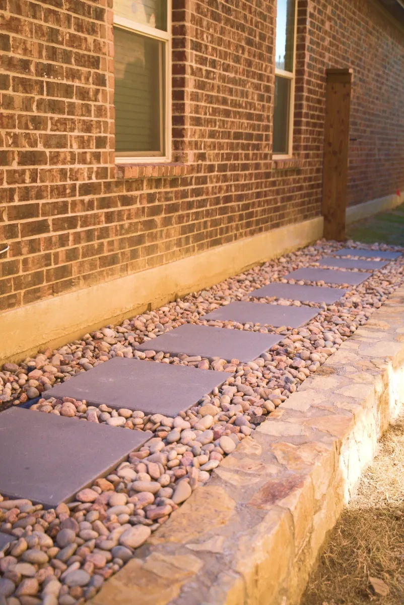 Paver installation in Fort Worth TX - patio and walkway