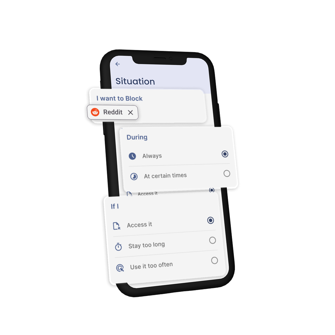Choose specific times and criteria for blocking