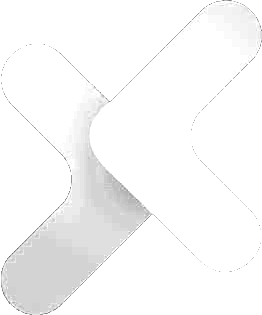 Three overlapping white arrows pointing to the left on a transparent background.