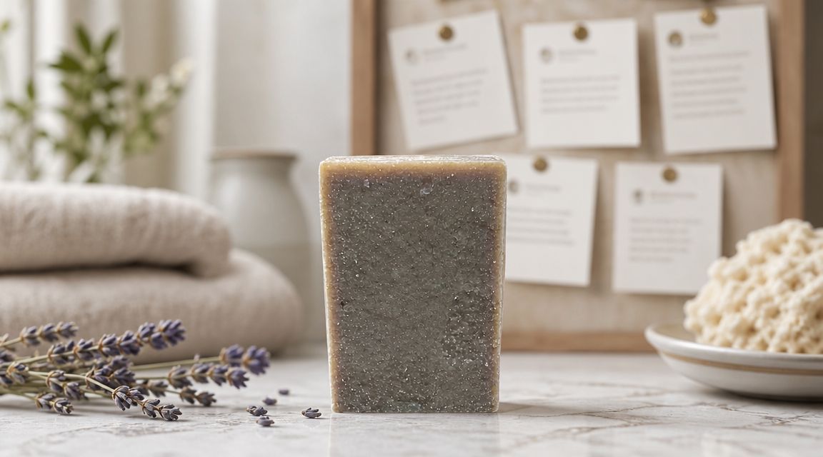 Lavender Sea Salt Spa Artisan Soap – Handmade, Natural, Luxurious | Midnight Oasis Essentials by Loyaltie