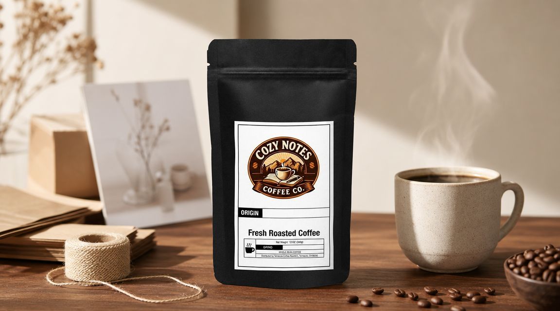 Light Roast Breakfast Blend Coffee, South American Beans, Smooth Morning Cup, Walnut & Toffee Notes, 12 oz | Cozy Notes Coffee Co by Loyaltie
