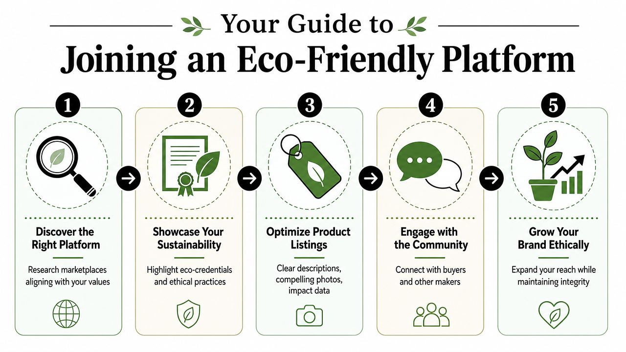 A step-by-step guide on how to join and succeed on an eco-friendly online marketplace platform.