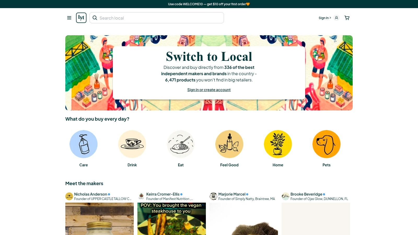 Screenshot from https://loyaltie.com